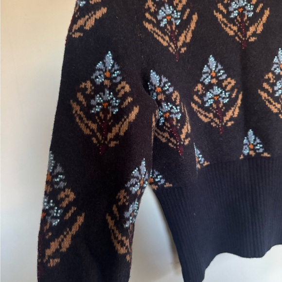 Tory Burch embellished Block Print Patterned Wool Sweater - Picture 7 of 10